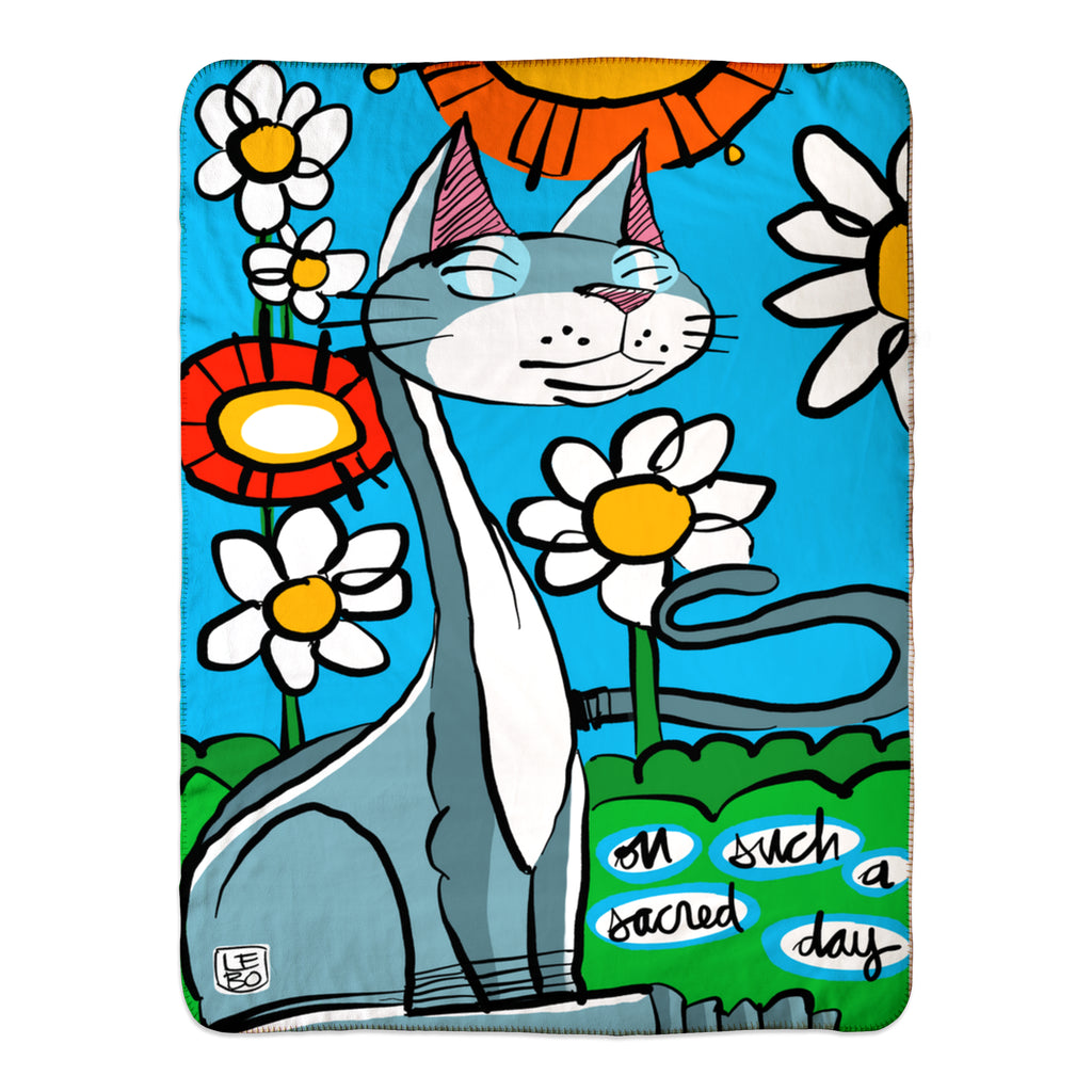 On Such a Sacred Day - Lebo Fleece Sherpa Blanket